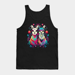 Llama Couple Valentine Tank Top